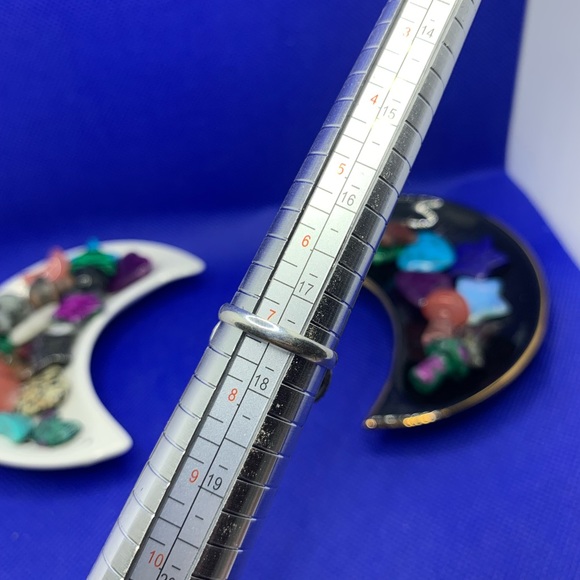 FLASH Moonstone Trio Ring! .925 Sterling Silver Plated, Size 7.25 - Picture 12 of 12